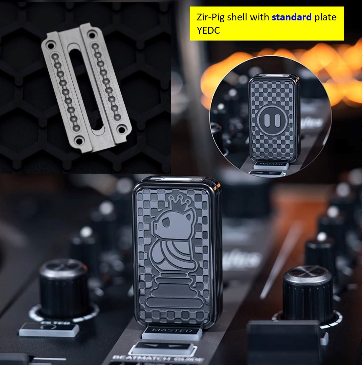 01EDC & YEDC Stainless Steel Limited Mechanical Hand Haptic Slider | 01EDC YEDC Zirconium EDC Hand Fidget Toy for Collection & Gift