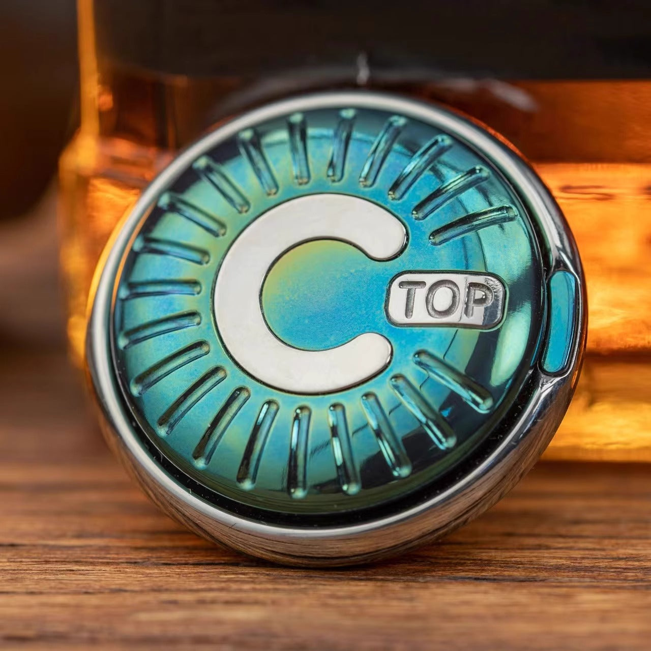 MetalToys DZ Top-C Mechanical Coin Shape Hand Slider | Top - C Stainless Steel Mechanical Coin Fidget Slider for Collection &amp; Gift