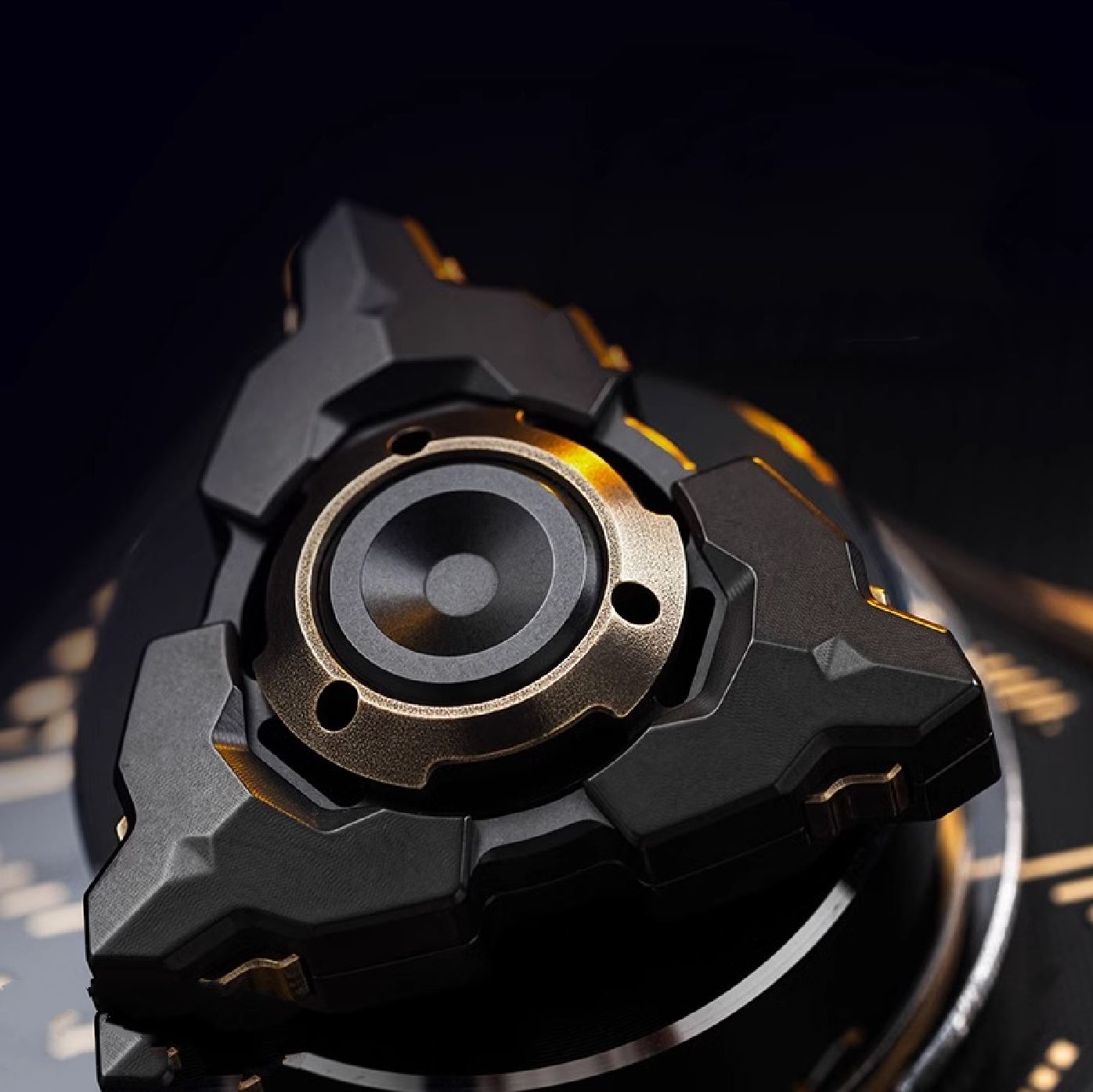 WANWU New Armor Stainless Steel Hand Fidget Spinner | WANWU EDC Armor Hand Gyro Fidget Spinner | Metal Armor Gyro Hand Spinner for Gift