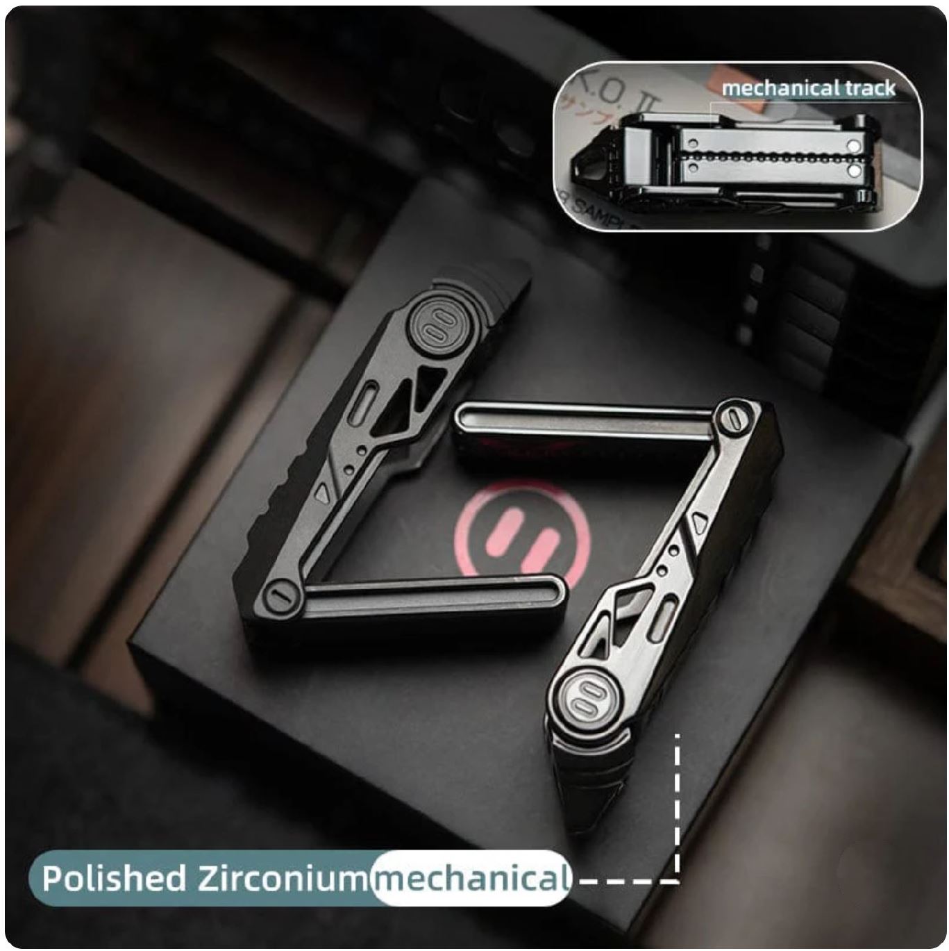 YEDC Razor 2.0 Zirconium Limited Mechanical Hand Haptic Slider | YEDC Razor 2.0 Zirconium EDC Hand Fidget Toy for Collection &amp; Gift