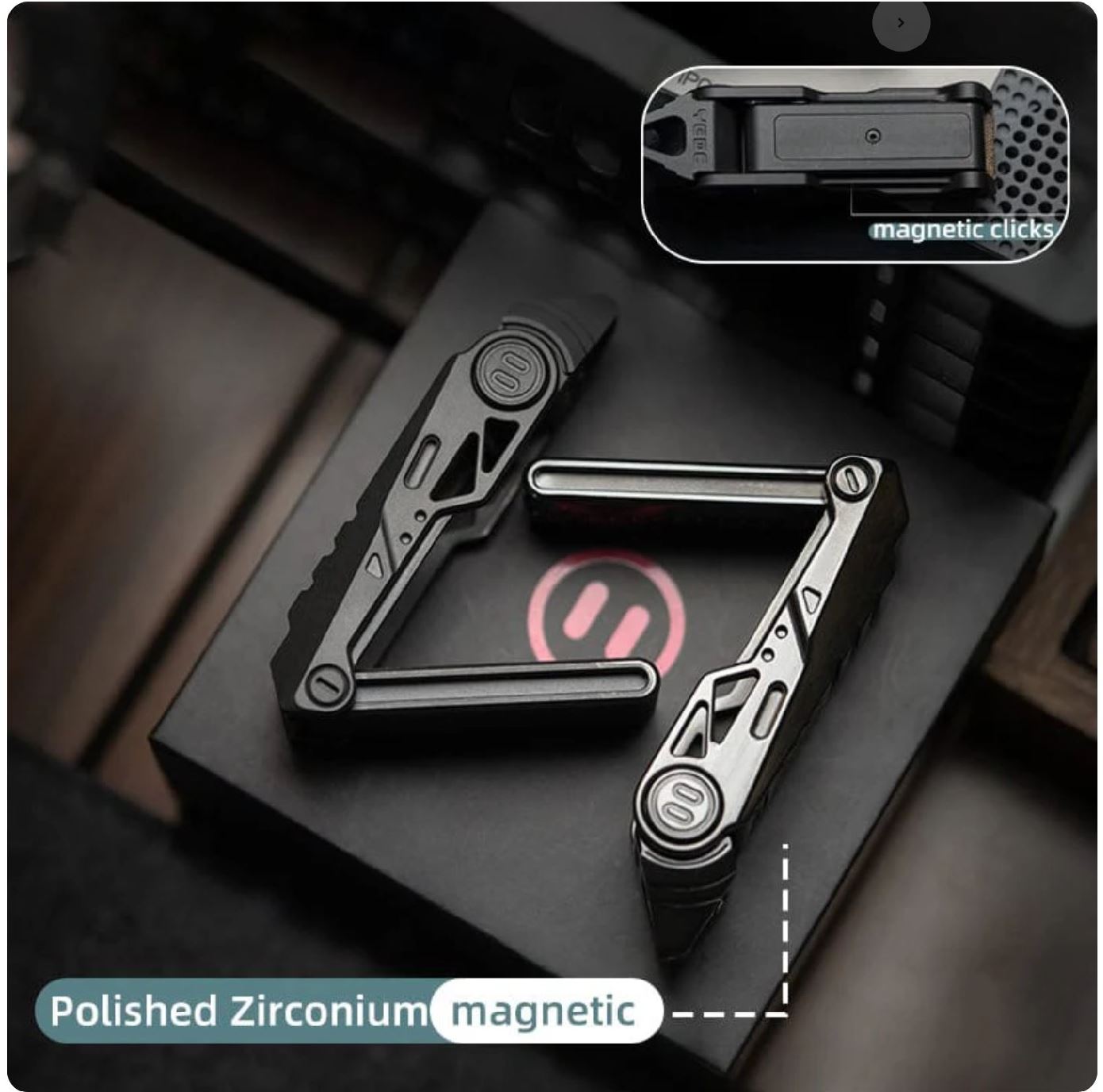 YEDC Razor 2.0 Zirconium Limited Mechanical Hand Haptic Slider | YEDC Razor 2.0 Zirconium EDC Hand Fidget Toy for Collection &amp; Gift