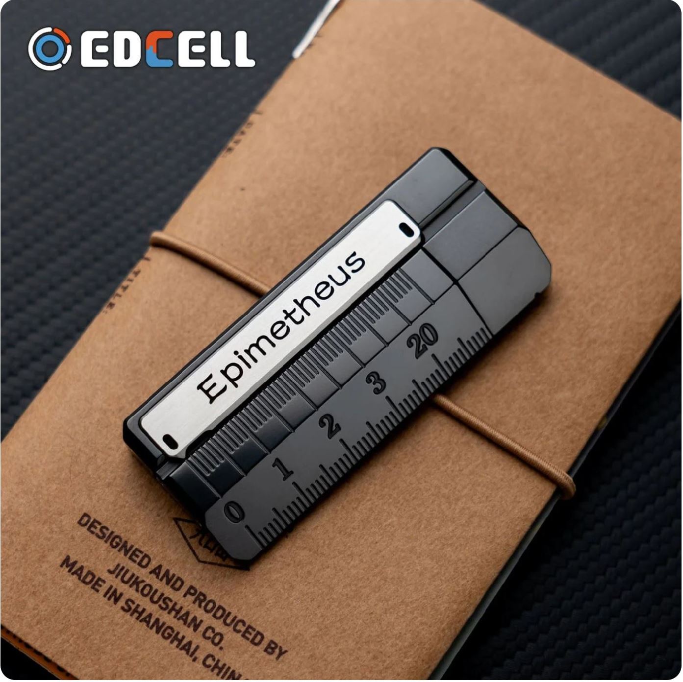 EDCELL x ROGUE Co-Branded "Deception Ruler" Mechanical Push Slider | EDCELL x ROUGUE EDC Haptic Hand Deception Ruler Fidget Slider for Collection &amp; Gift