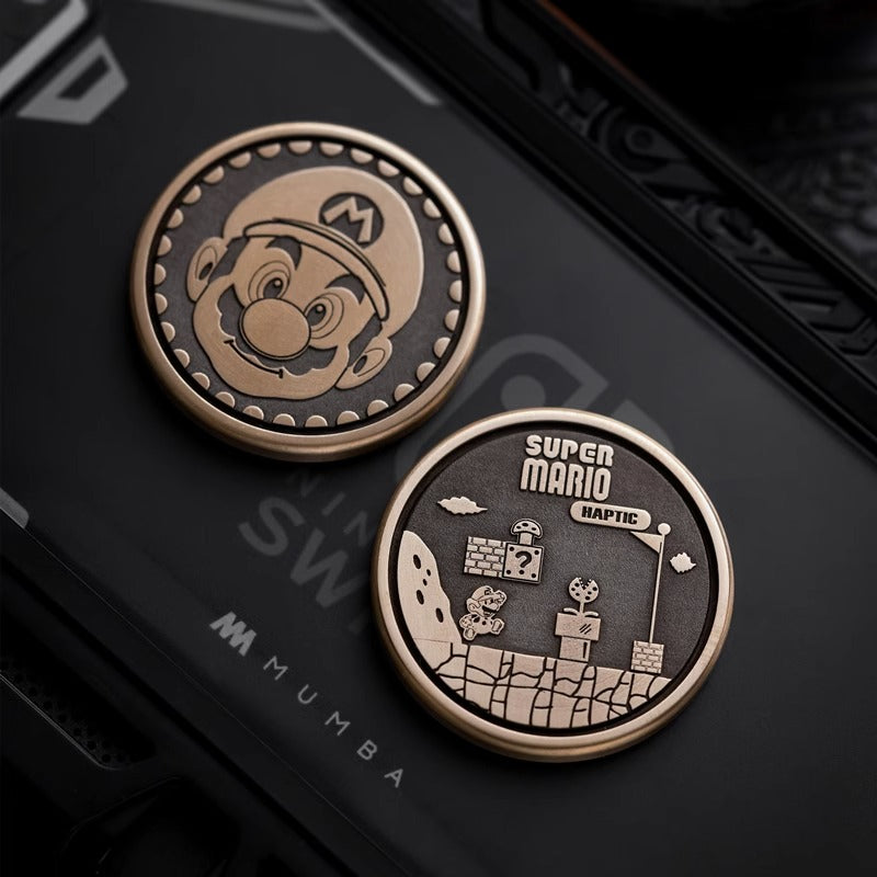 Mini ACEDC Stainless Steel Cartoon Theme Coin Shape Push Slider | Metal Theme Coin Push Slider | Mini EDC Cartoon Coin Slider for Collection