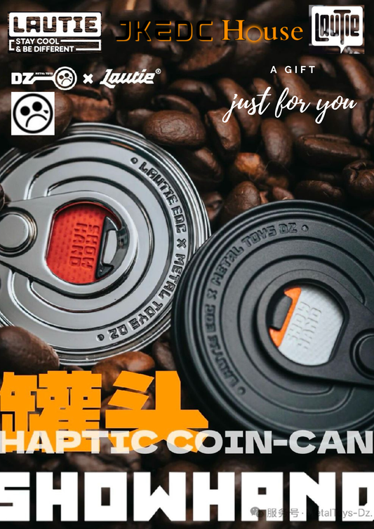 New Lautie x Metal Toys DZ "ShowHand" -Haptic Coin CAN SS Zirconium Mechanical Coin Shape Hand Slider for Collection & Gift