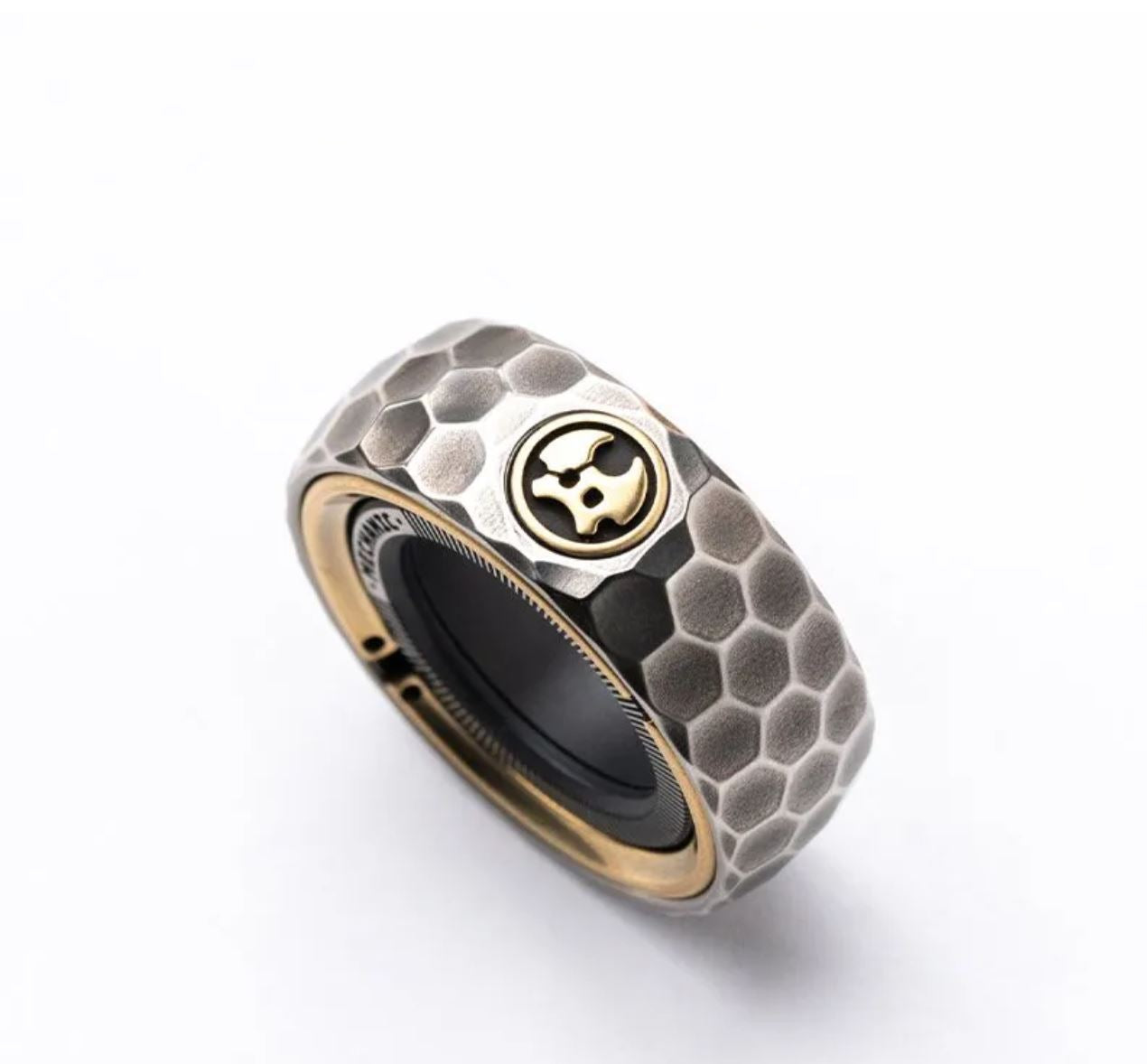 New Launching Lautie SpyWar Mechanic Thorns Zirconium Ring Hand Finger Spinner | Lautie Mechanic Thorns Finger Ring Spinner for Gift and Collection