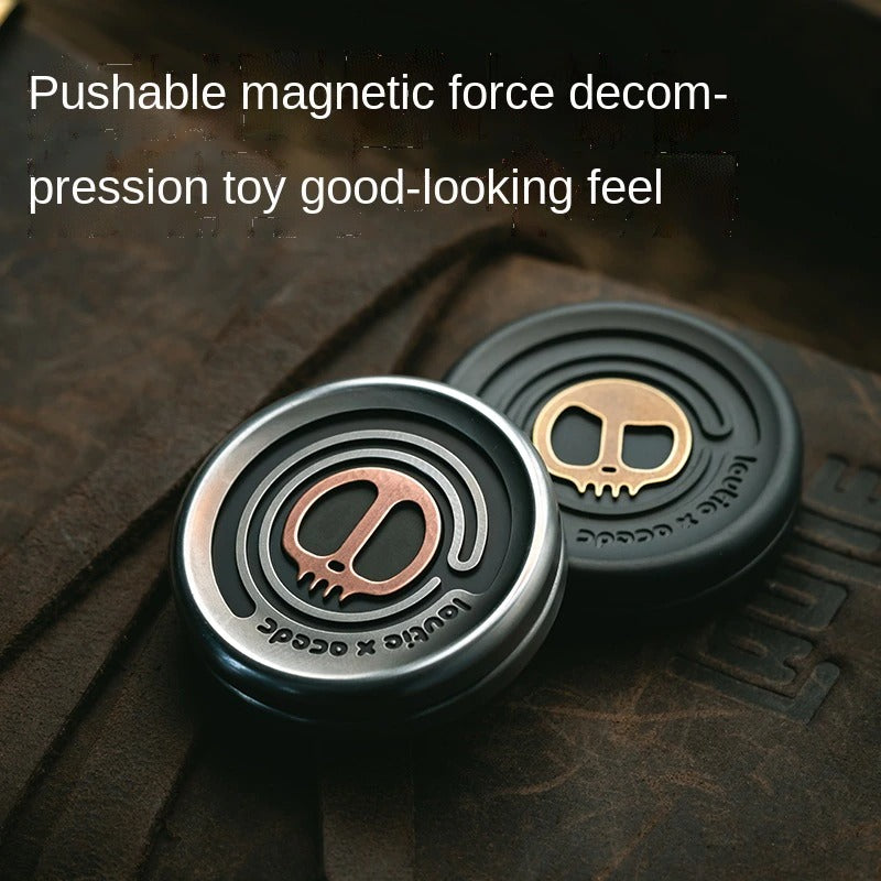 Lautie x ACEdc Superconductive Coin Cap Shape Hand Push Slider | Lautie ACEdc Milky Coin Hand Fidget Slider | Lautie EDC Coin Shape Slider for Collection