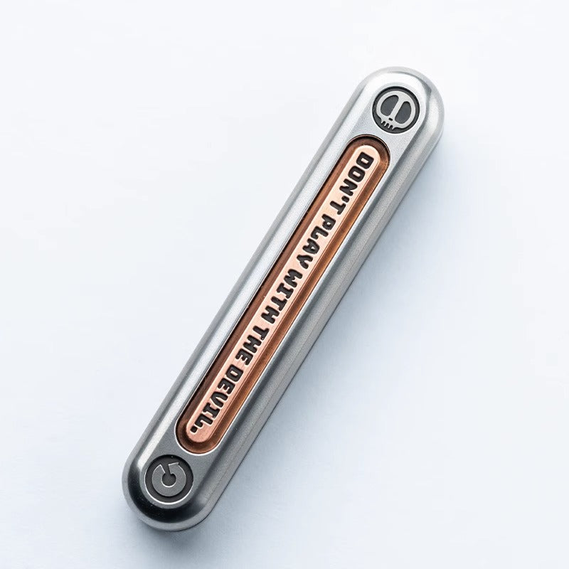 Lautie x Dz Top-D Hand Push Slider | Lautie x Dz Top-D EDC Push Slider | Lautie x Dz Hand Metal Fidget for Gift & Collection