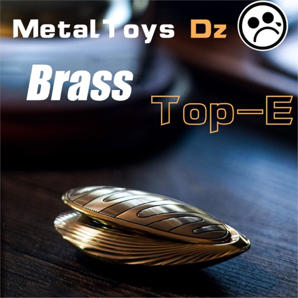 Metal Toys Dz Top-E Stainless Steel Mechanical Hand Push Slider | Metal Toys Dz Top-E Brass EDC Hand Slider | Top-E Metal Fidget for Gift & Collection