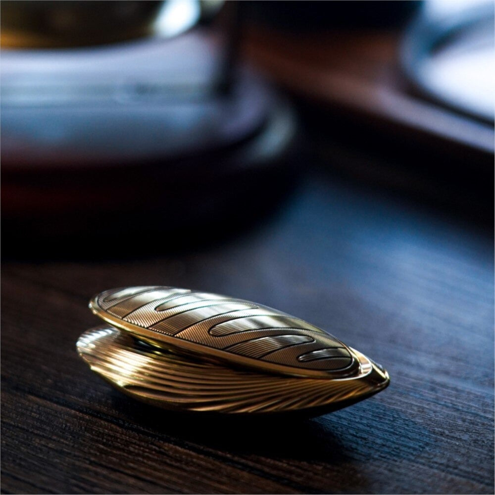 Metal Toys Dz Top-E Stainless Steel Mechanical Hand Push Slider | Metal Toys Dz Top-E Brass EDC Hand Slider | Top-E Metal Fidget for Gift & Collection