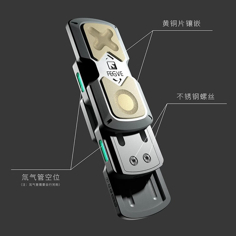 New FEGVE 101 Series Titanium TC4 Three Layer Hand  Haptic Push Slider | New FEGVE  Fidget Toy Hand Push PPB Decompression| FEGVE EDC Push Slider for Gift & Collection