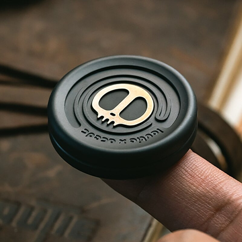 Lautie x ACEdc Superconductive Coin Cap Shape Hand Push Slider | Lautie ACEdc Milky Coin Hand Fidget Slider | Lautie EDC Coin Shape Slider for Collection