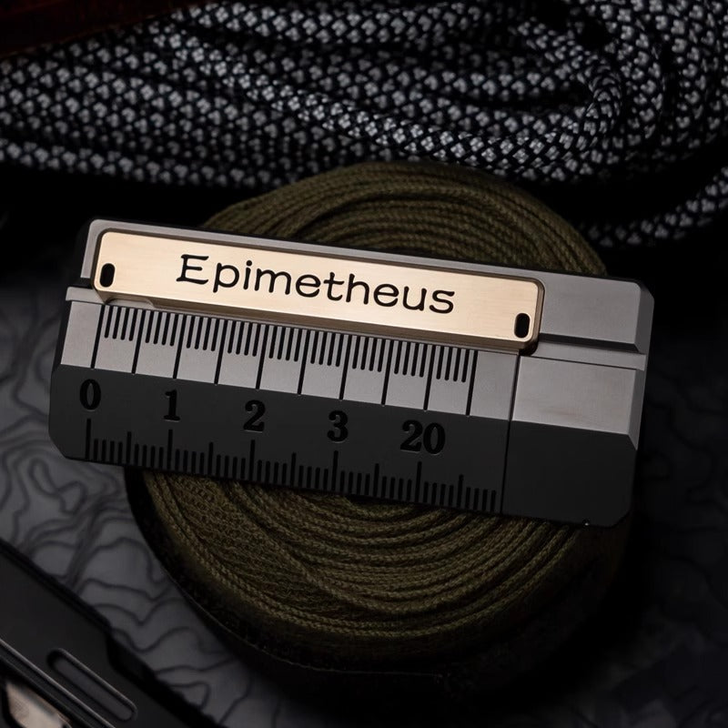 EDCELL x ROGUE Co-Branded "Deception Ruler" Mechanical Push Slider | EDCELL x ROUGUE EDC Haptic Hand Deception Ruler Fidget Slider for Collection &amp; Gift