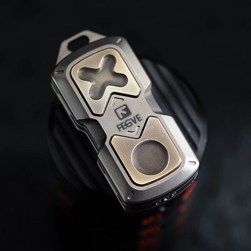 New FEGVE 101 Series Titanium TC4 Three Layer Hand  Haptic Push Slider | New FEGVE  Fidget Toy Hand Push PPB Decompression| FEGVE EDC Push Slider for Gift & Collection
