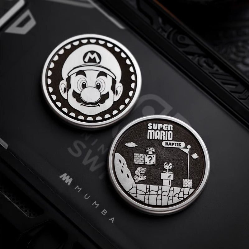 Mini ACEDC Stainless Steel Cartoon Theme Coin Shape Push Slider | Metal Theme Coin Push Slider | Mini EDC Cartoon Coin Slider for Collection