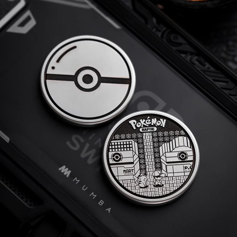 Mini ACEDC Stainless Steel Cartoon Theme Coin Shape Push Slider | Metal Theme Coin Push Slider | Mini EDC Cartoon Coin Slider for Collection
