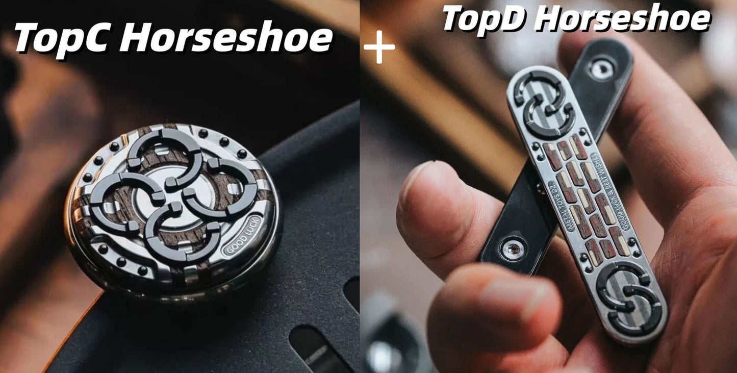 Metal Toys Dz EDC Show Exclusive Top B_Top C_TopD Horseshoe Series