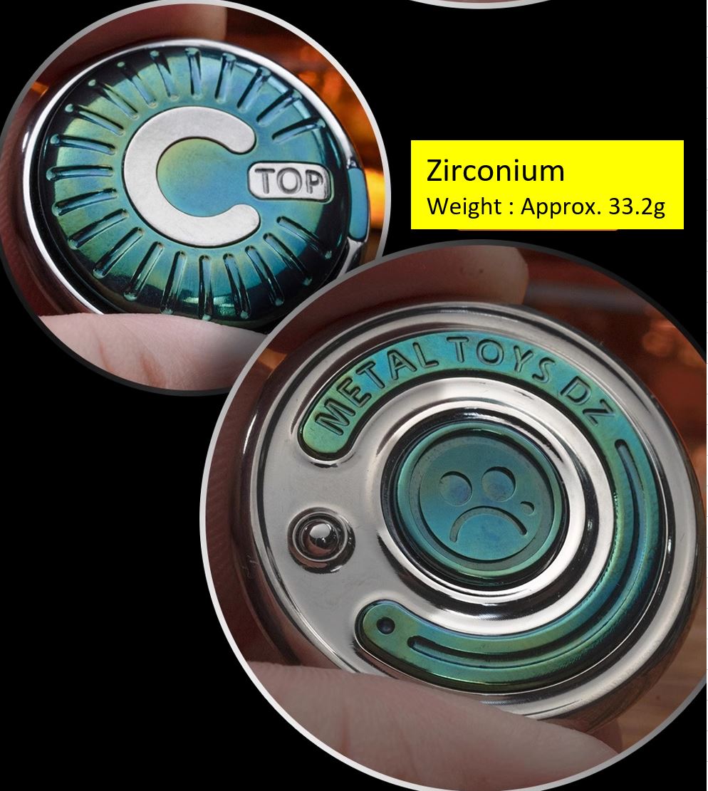 MetalToys DZ Top-C Mechanical Coin Shape Hand Slider | Top - C Stainless Steel Mechanical Coin Fidget Slider for Collection &amp; Gift