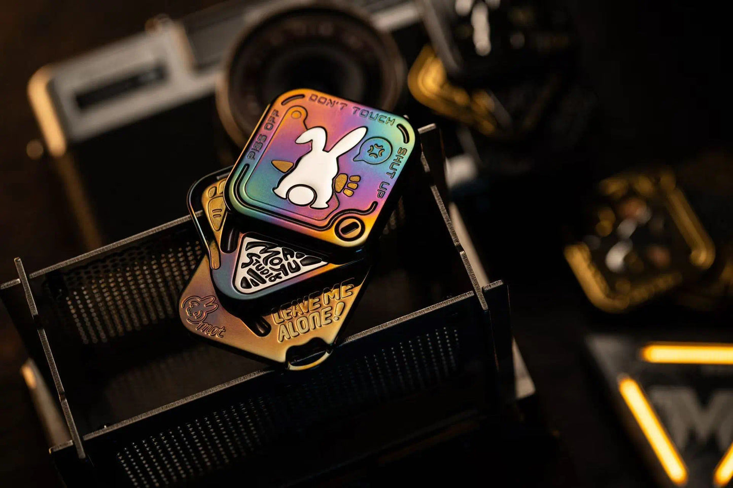 New Arrival MOT EDC SNAP Fidget Hand Slider | MOT New Rabbit Hand Haptic Slider | New MOT Rabbit Zirconium Fidget Slider for Gift & Collection.