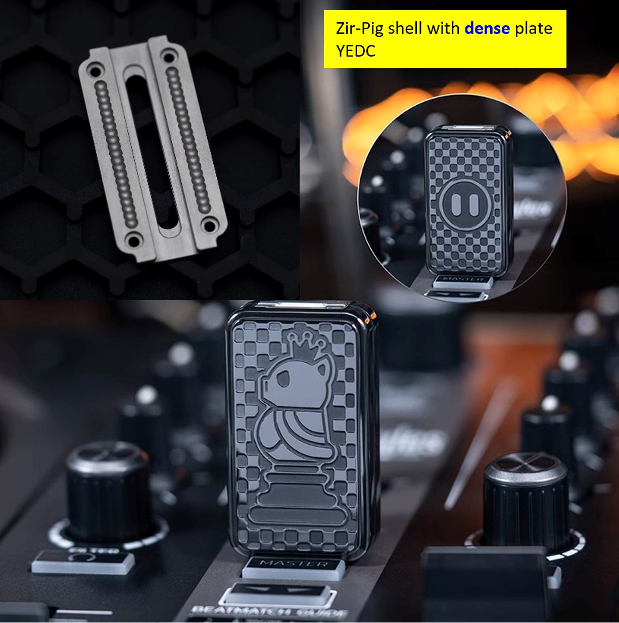 01EDC & YEDC Stainless Steel Limited Mechanical Hand Haptic Slider | 01EDC YEDC Zirconium EDC Hand Fidget Toy for Collection & Gift