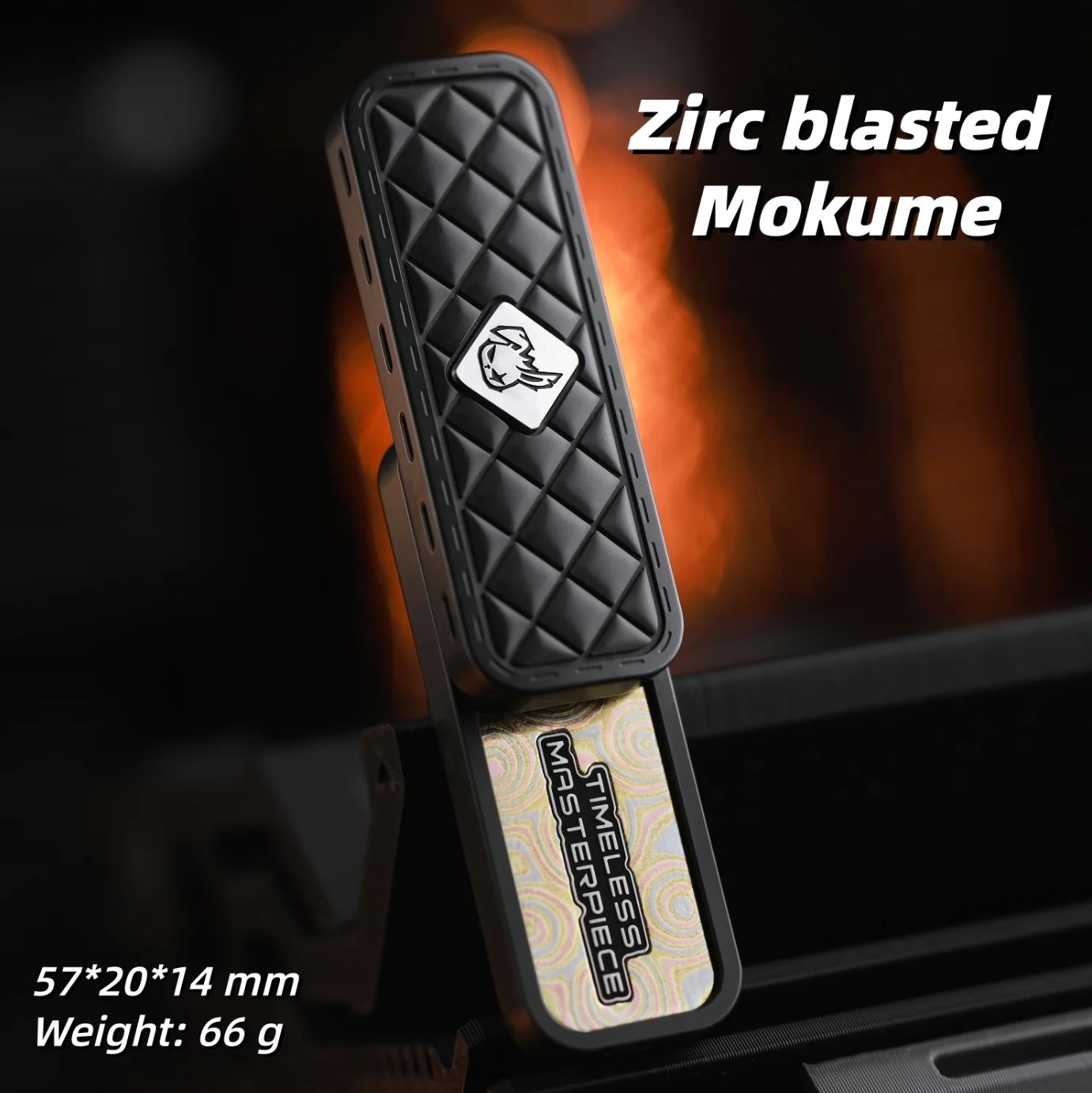 MOT EDC Fengling Zirconium Gyro Fidget Slider