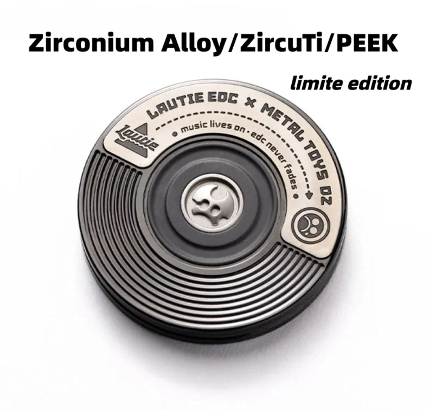 New Lautie x Metal Toys DZ "ShowHand" -LONGPLAY SS Zirconium Mechanical Coin Shape Hand Slider for Collection & Gift