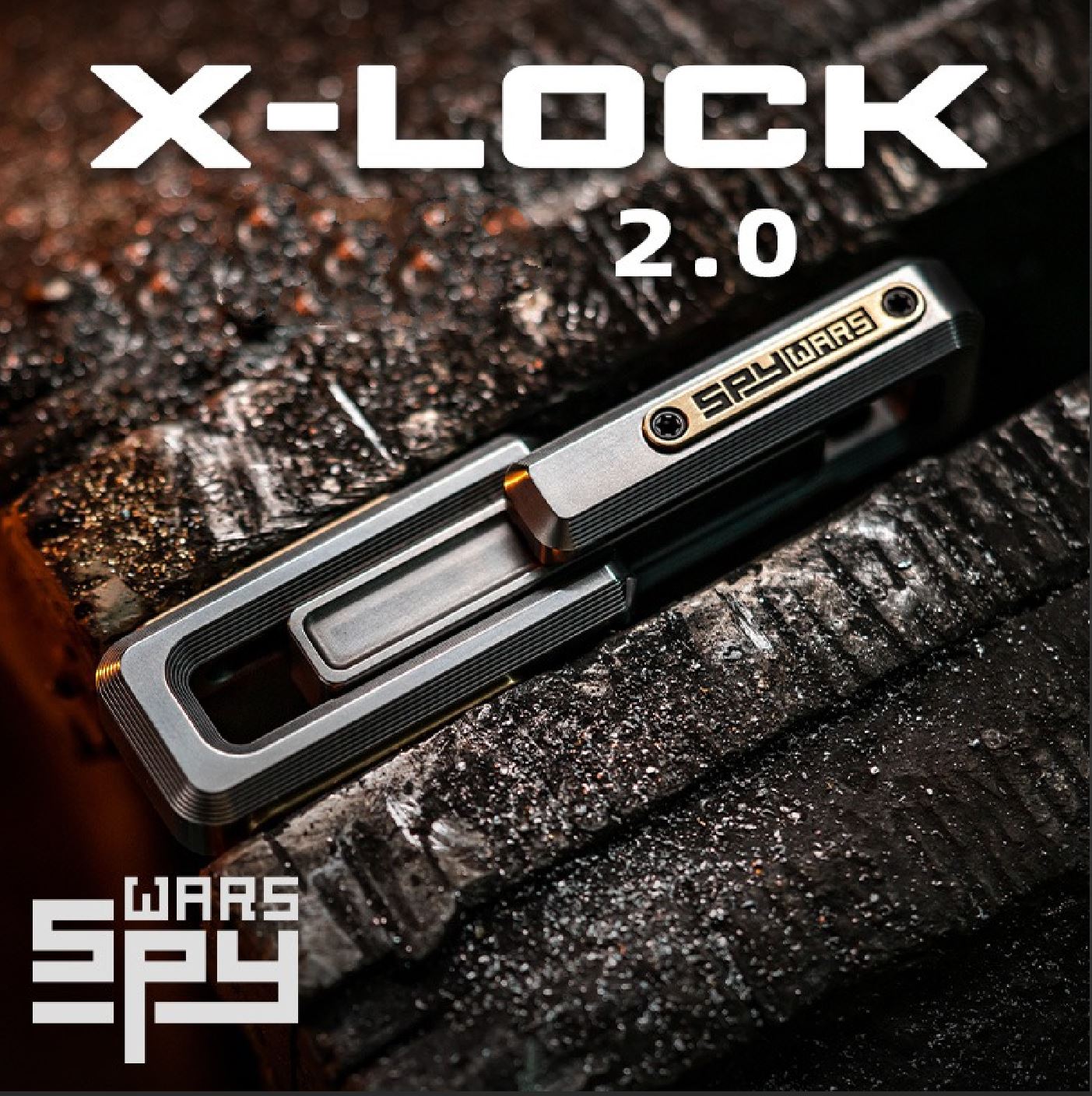 New Lautie Spywar X-Lock 2.0 Stainless Steel Double Push Slider | Lautie X-Lock 2.0 EDC ADHD Hand Push Slider | Lautie Metal Spywar Double Push Slider for Collection and Gift