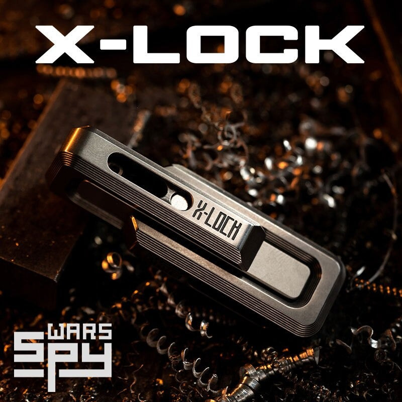 New Lautie Spywar X-Lock Magnetic Stainless Steel Double Push Slider | Lautie X-Lock EDC ADHD Hand Push Slider | Lautie Metal Spywar Double Push Slider for Collection and Gift