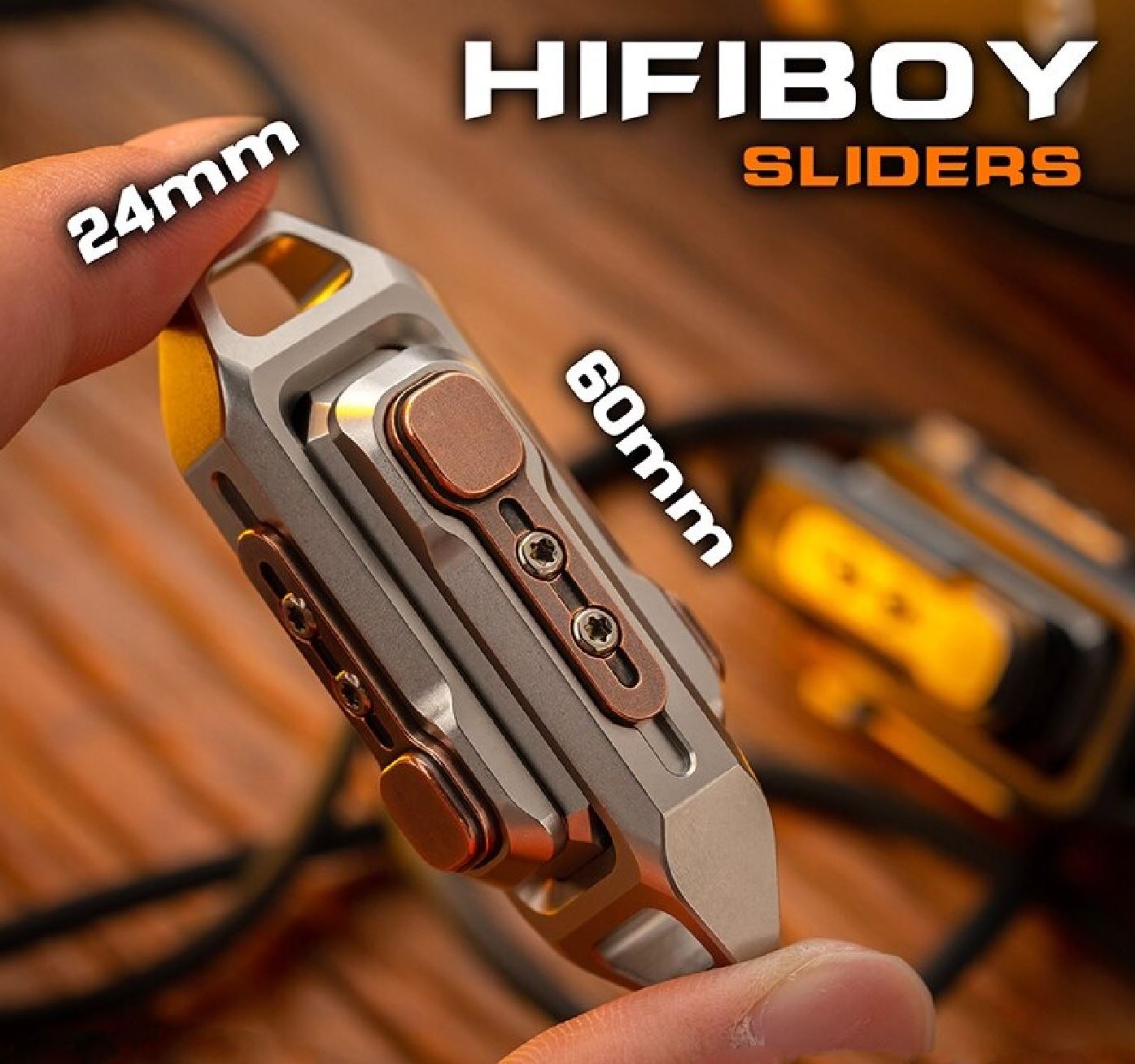 New Launching WANWU HIFIBOY Double Push Hand Haptic Push Slider | WANWU Hifiboy Edc Hand  push Haptic Feel Slider for Gift & Collection