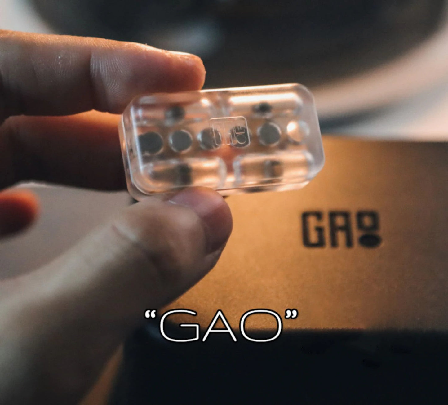 Gao Studio Mini Plastic SP-A Hand Push Slider Clicker | Mini PC SP-A Haptic Hand Push Slider | EDC PC Mini SP-A Haptic Push Slider for Gift and Collection