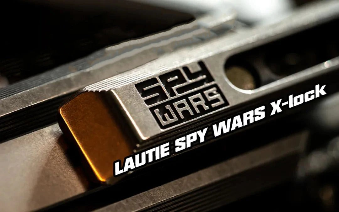 New Lautie Spywar X-Lock Magnetic Stainless Steel Double Push Slider | Lautie X-Lock EDC ADHD Hand Push Slider | Lautie Metal Spywar Double Push Slider for Collection and Gift