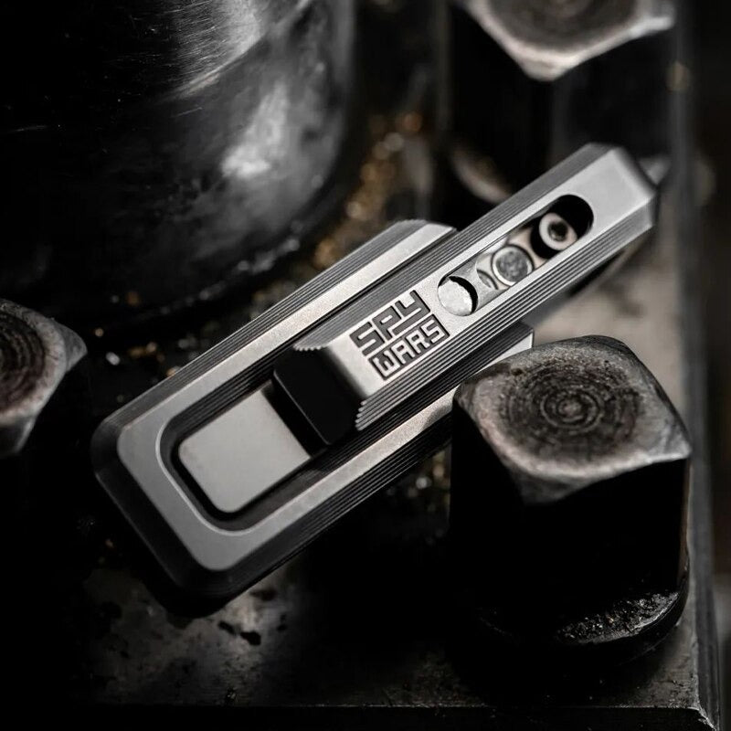 New Lautie Spywar X-Lock Magnetic Stainless Steel Double Push Slider | Lautie X-Lock EDC ADHD Hand Push Slider | Lautie Metal Spywar Double Push Slider for Collection and Gift
