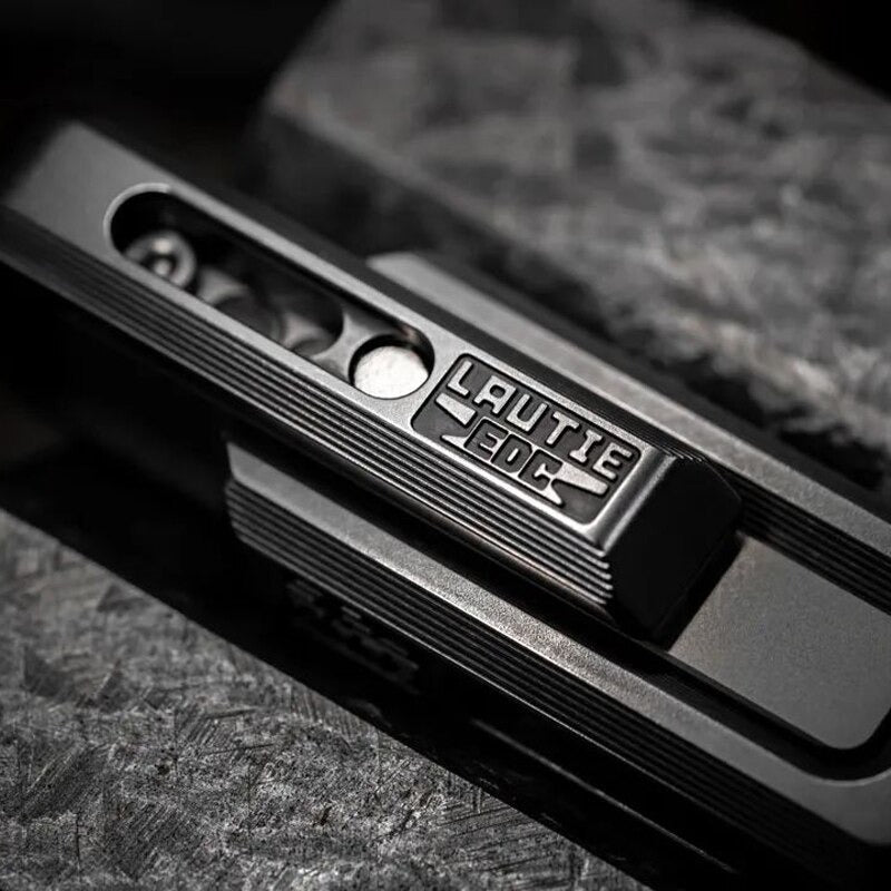 New Lautie Spywar X-Lock Magnetic Stainless Steel Double Push Slider | Lautie X-Lock EDC ADHD Hand Push Slider | Lautie Metal Spywar Double Push Slider for Collection and Gift