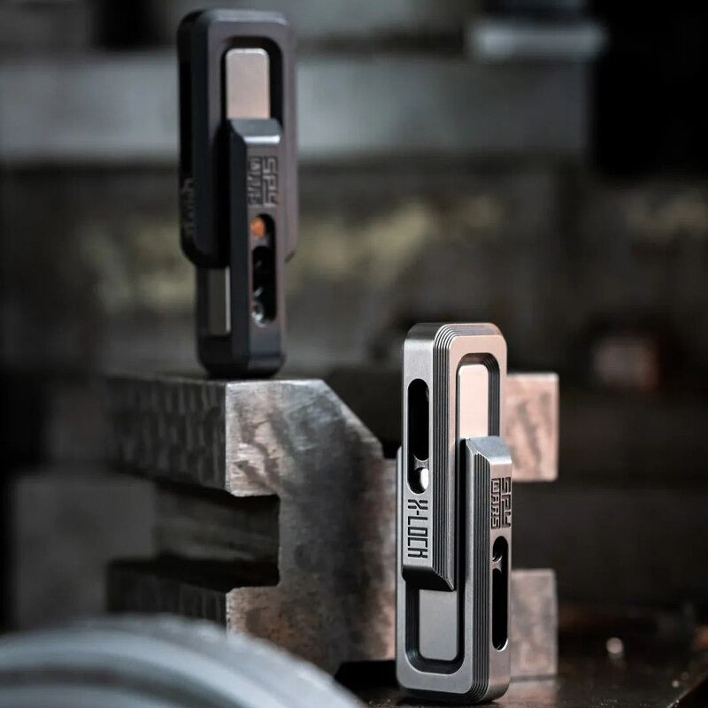 New Lautie Spywar X-Lock Magnetic Stainless Steel Double Push Slider | Lautie X-Lock EDC ADHD Hand Push Slider | Lautie Metal Spywar Double Push Slider for Collection and Gift