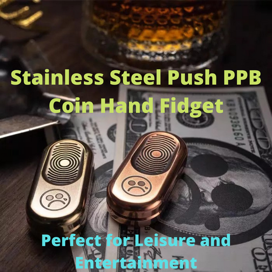 Metal Toys Dz Push Brand PPB Hand Push Slider | Dz EDC Hand Haptic Push Slider Push Pop Fidget Toys  | Metal Fidget Push Pop Toys Anti-Stress Autism ADHD Hand Slider for Gift