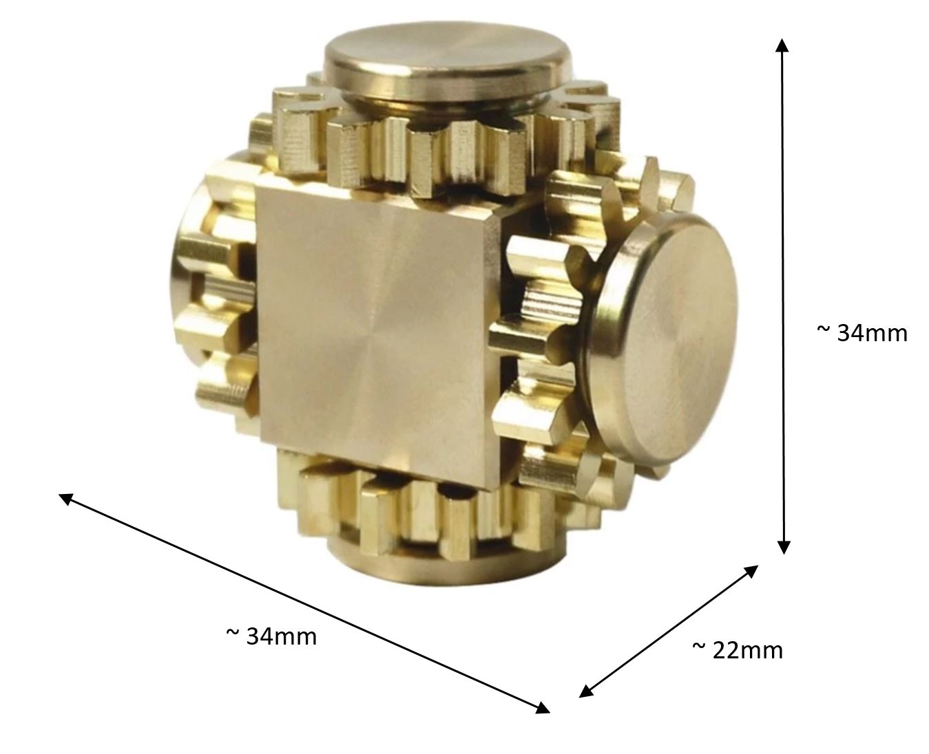 Gyro Pure Brass | Copper High Precision Gear Fidget Spinner