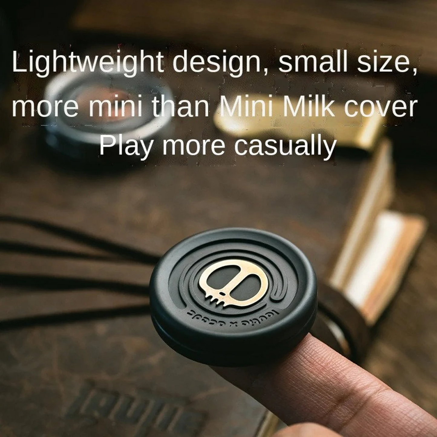Lautie ACEDC Metal Coin Shape Hand Push Slider | Lautie ACEDC Milk Coin Hand Fidget Slider | Lautie EDC Coin Shape Slider for Collection