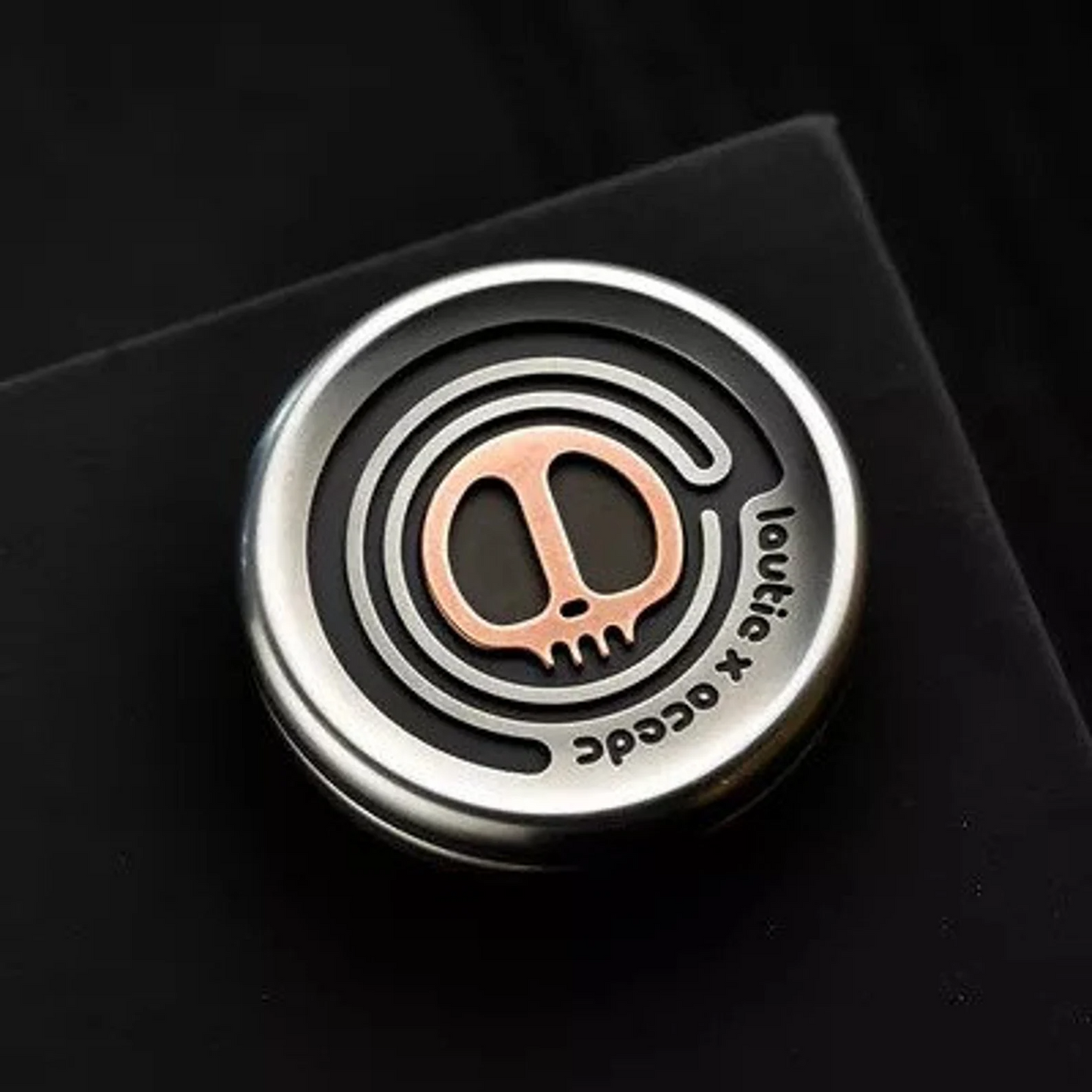 Lautie ACEDC Metal Coin Shape Hand Push Slider | Lautie ACEDC Milk Coin Hand Fidget Slider | Lautie EDC Coin Shape Slider for Collection