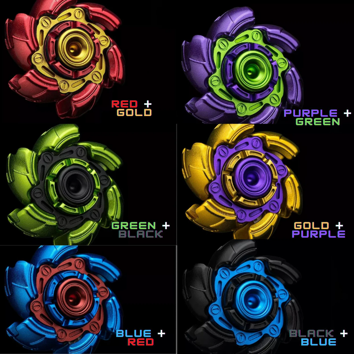 GoBigger Young Alloy Colorful Hand Fidget Spinner | EDC GoBogger Hand Fidget Spinner Toys | Metal High Quality Colorful Hand Gyro Spinner