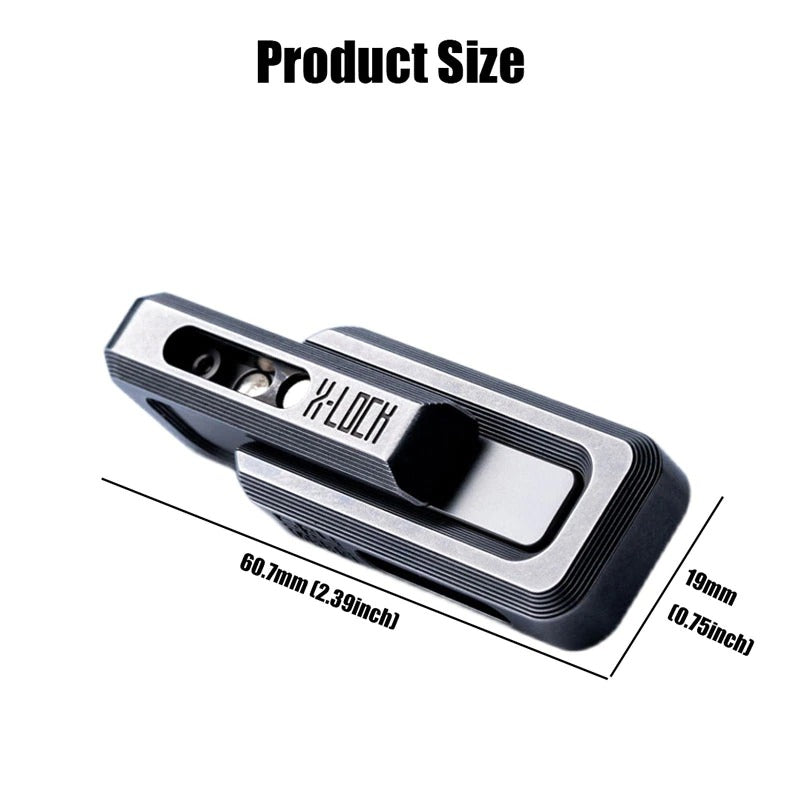 New Lautie Spywar X-Lock Magnetic Stainless Steel Double Push Slider | Lautie X-Lock EDC ADHD Hand Push Slider | Lautie Metal Spywar Double Push Slider for Collection and Gift