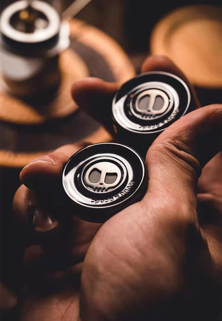 Lautie ACEDC Metal Coin Shape Hand Push Slider | Lautie ACEDC Milk Coin Hand Fidget Slider | Lautie EDC Coin Shape Slider for Collection
