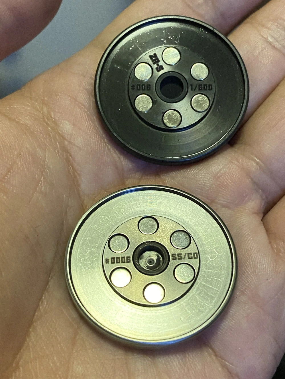 Lautie ACEDC Metal Coin Shape Hand Push Slider | Lautie ACEDC Milk Coin Hand Fidget Slider | Lautie EDC Coin Shape Slider for Collection
