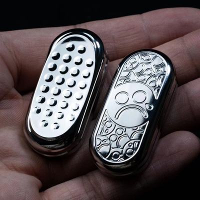 Metal Toys Dz Push Brand PPB Hand Push Slider | Dz EDC Hand Haptic Push Slider Push Pop Fidget Toys  | Metal Fidget Push Pop Toys Anti-Stress Autism ADHD Hand Slider for Gift